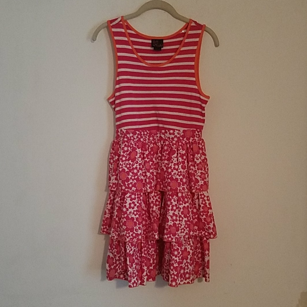Triple Ruffle Cotton Dress